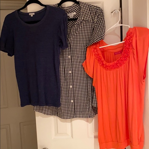 As notes above Tops - ALL 3 - Liz Claibourne, Elle and Sucre tops!